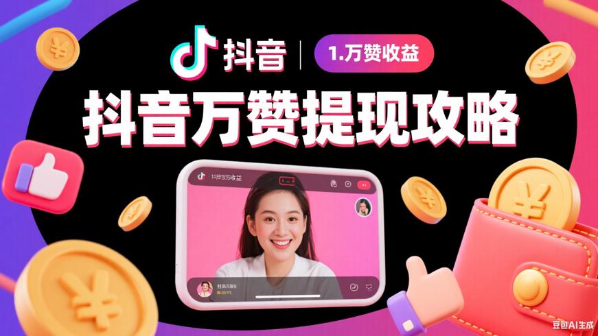 抖音直播 1 万赞收益及提现全攻略