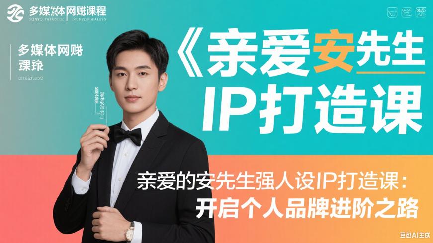 亲爱的安先生强人设IP打造课：开启个人品牌进阶之路