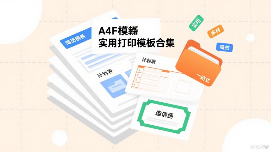 A4纸打印PDF模板合集：实用模板一站式集合
