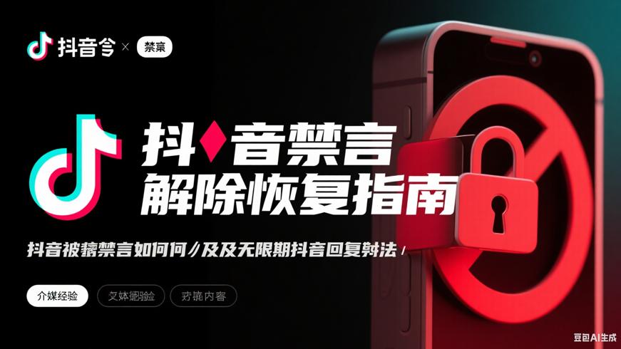 抖音被禁言如何解除及无限期禁言恢复办法