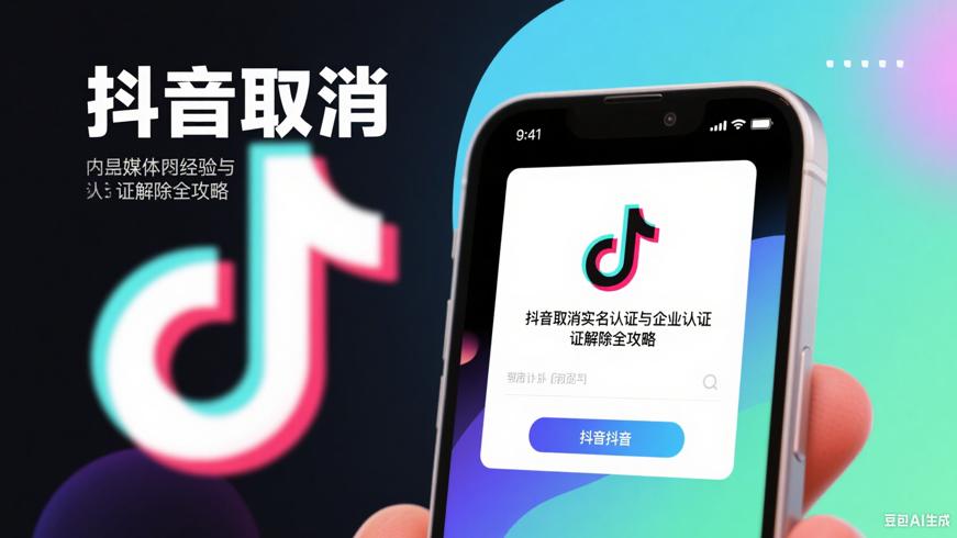 抖音取消实名认证与企业认证解除全攻略