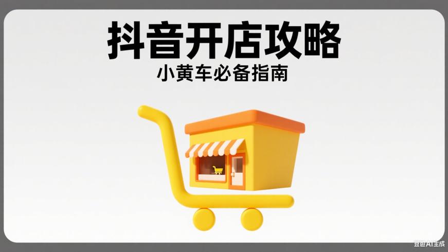 抖音开店必备条件与挂小黄车全攻略