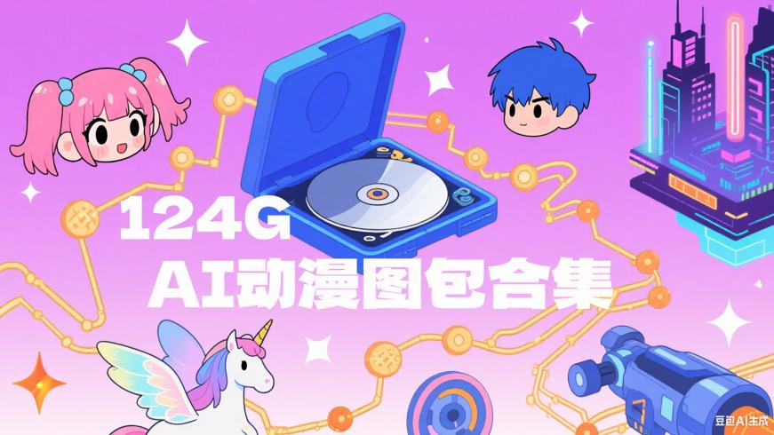 124G AI动漫图包合集：多元创作素材库