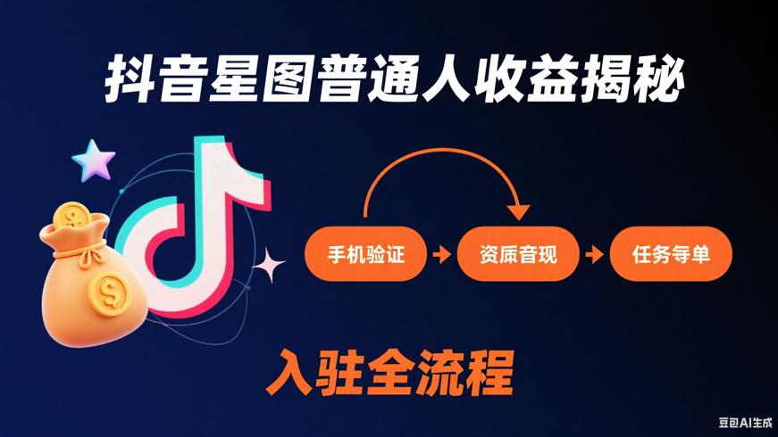 抖音星图普通人收益揭秘与入驻全流程