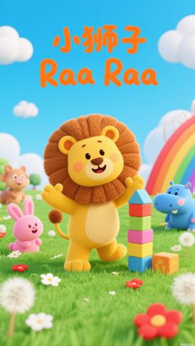 《闹腾的小狮子Raa Raa》：低龄儿童的趣味启蒙动画