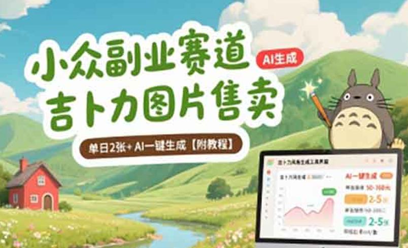 吉卜力图片变现：轻松上手的长期副业项目