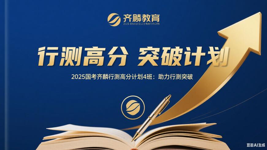 2025国考齐麟行测高分计划4班：助力行测突破
