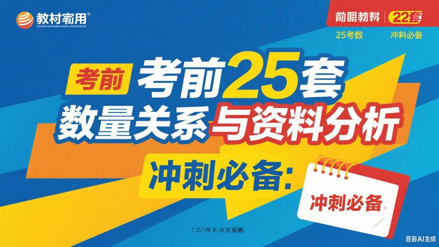 考前25套数量关系与资料分析：冲刺必备