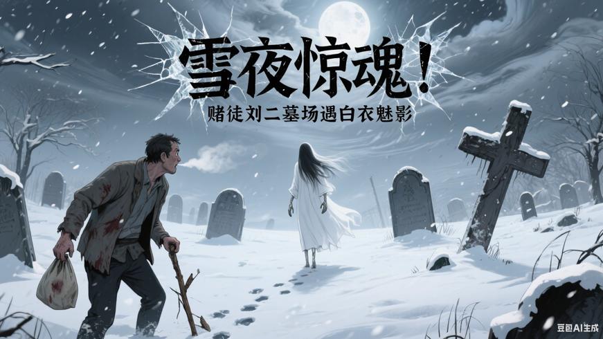 雪夜惊魂！赌徒刘二墓场遇白衣魅影