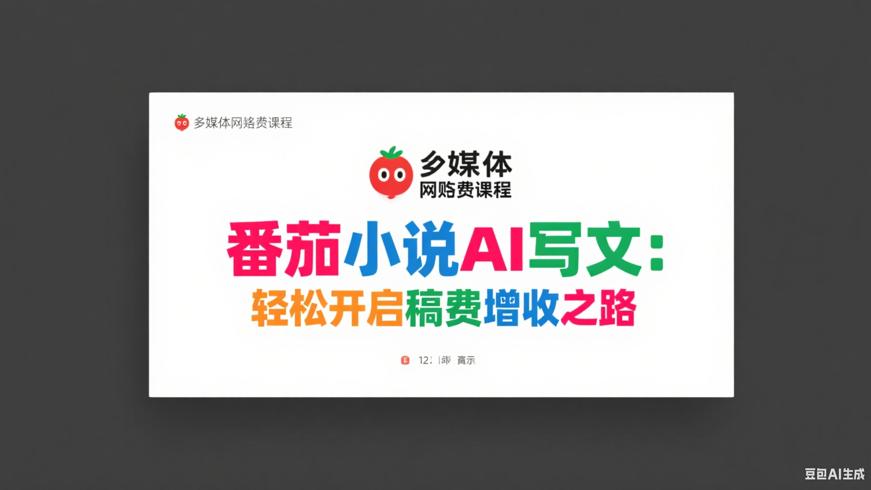 番茄小说AI写文：轻松开启稿费增收之路