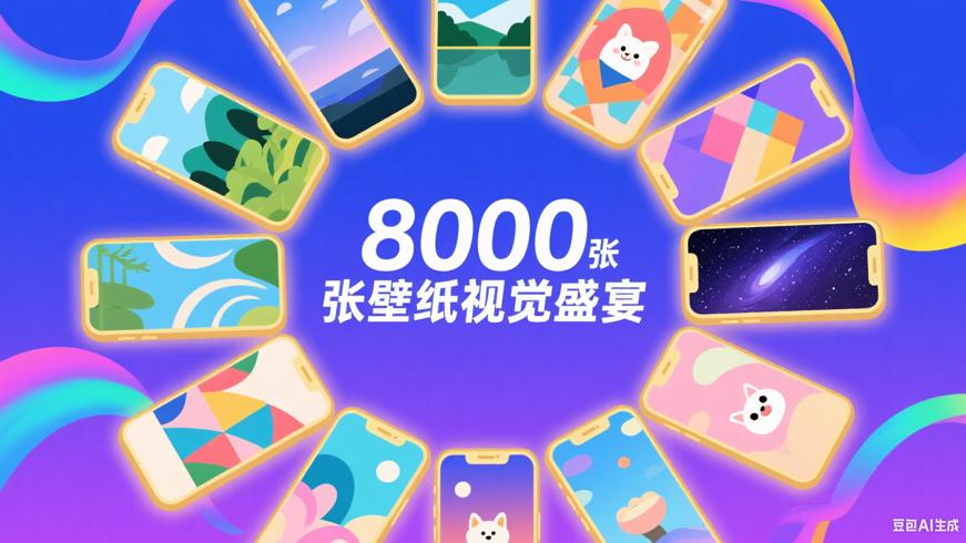 8000张精美手机壁纸：3.1G视觉盛宴来袭