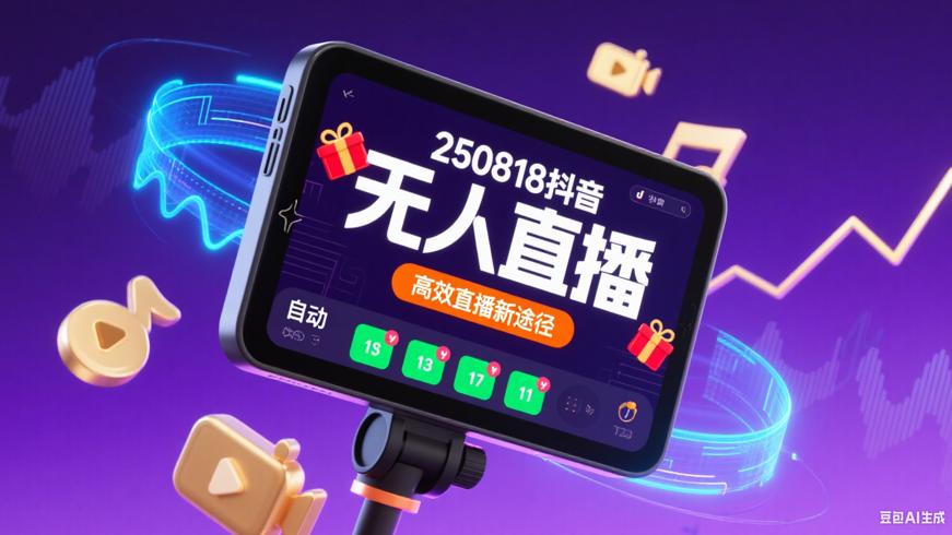250818抖音无人直播：高效直播新途径