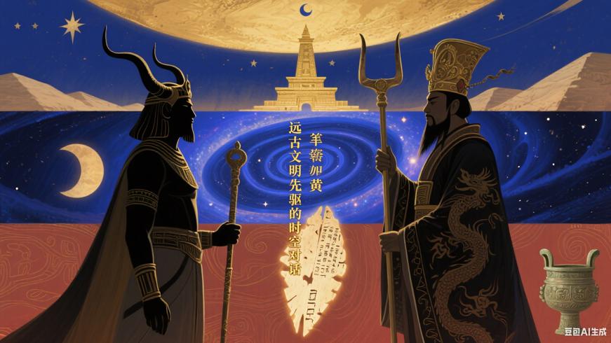 吉尔伽美什与轩辕黄帝远古文明先驱的时空对话