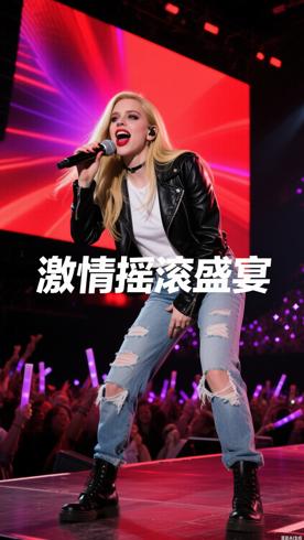 艾薇儿演唱会：激情摇滚的视听盛宴