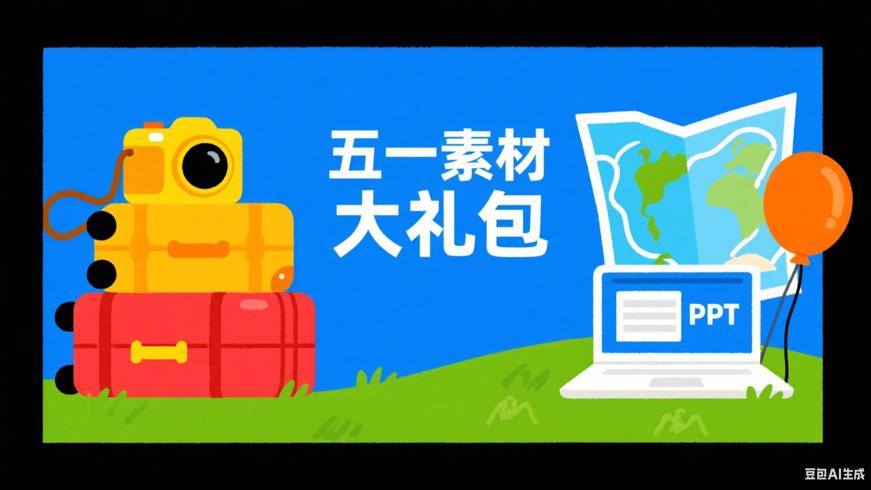五一素材大礼包：海报PPT旅游攻略一键拥有