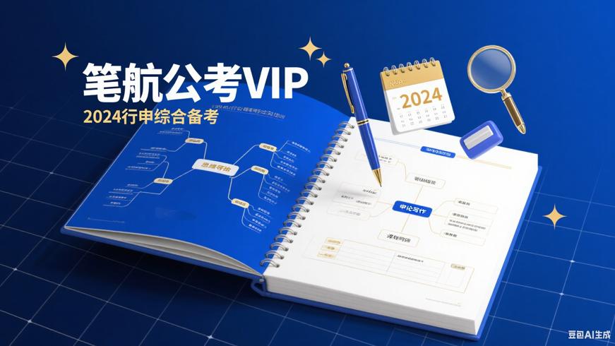 2024笔航公考VIP理论班：行申综合高效备考