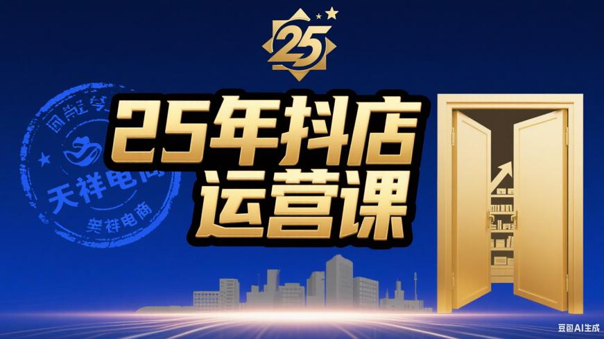 天祥电商25年抖店运营课：开启电商成功大门
