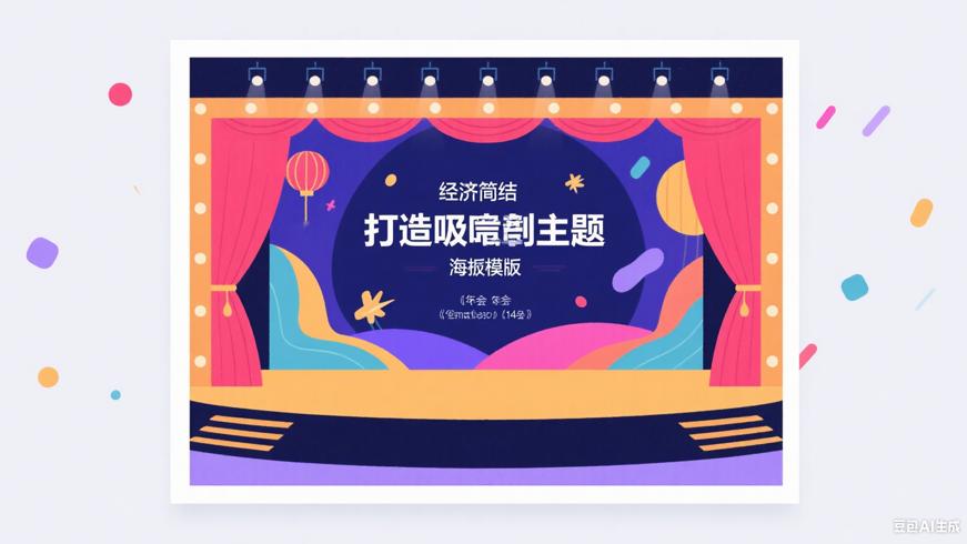 年会舞台背景素材：打造吸睛主题海报模板