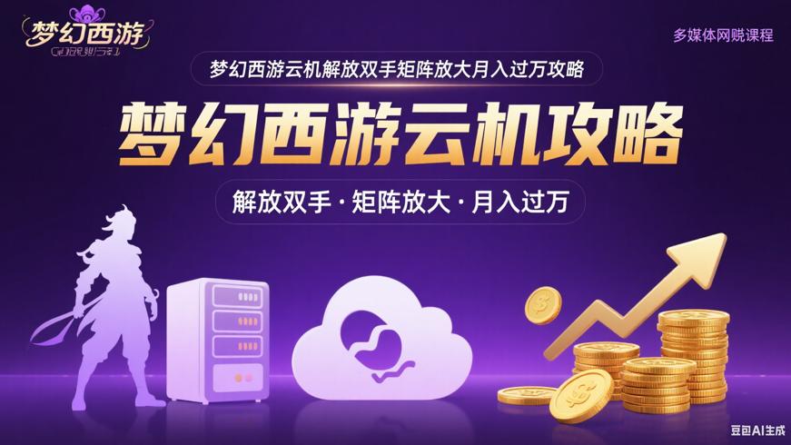 梦幻西游云机解放双手矩阵放大月入过万攻略