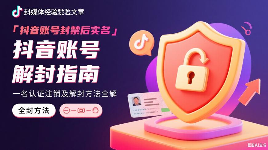 抖音账号封禁后实名认证注销及解封方法全解
