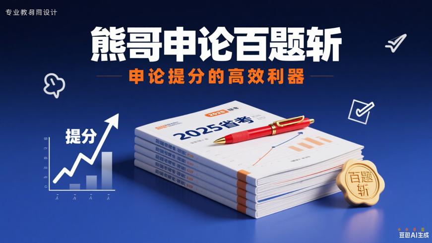 2025省考熊哥申论百题斩：申论提分的高效利器