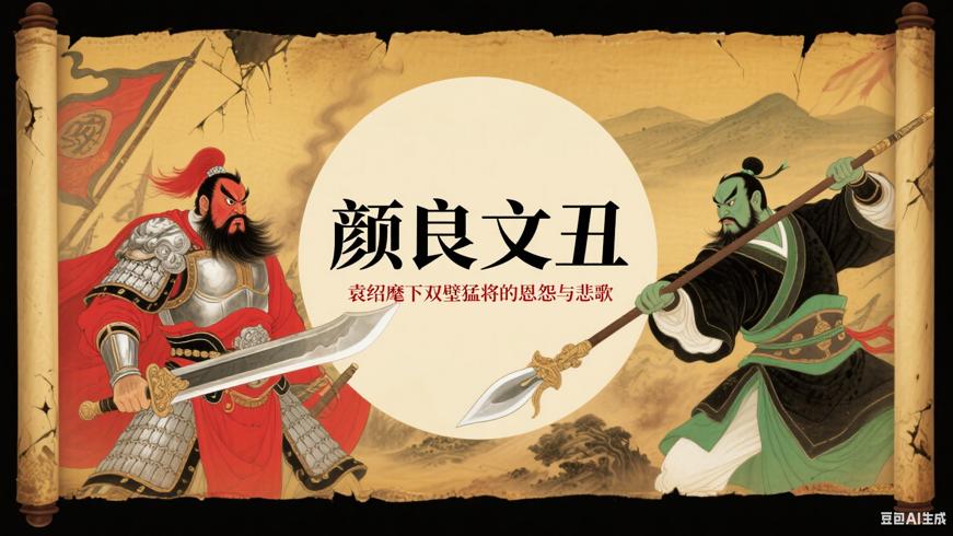 颜良文丑：袁绍麾下双璧猛将的恩怨与悲歌