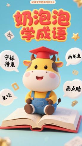 《奶泡泡学成语第一季》：趣味启蒙儿童成语学习动画