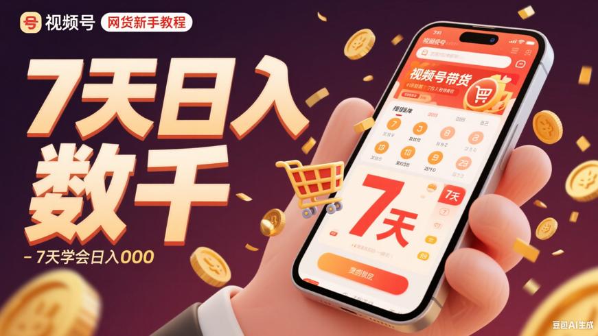 视频号带货新手教程：7天学会日入数千