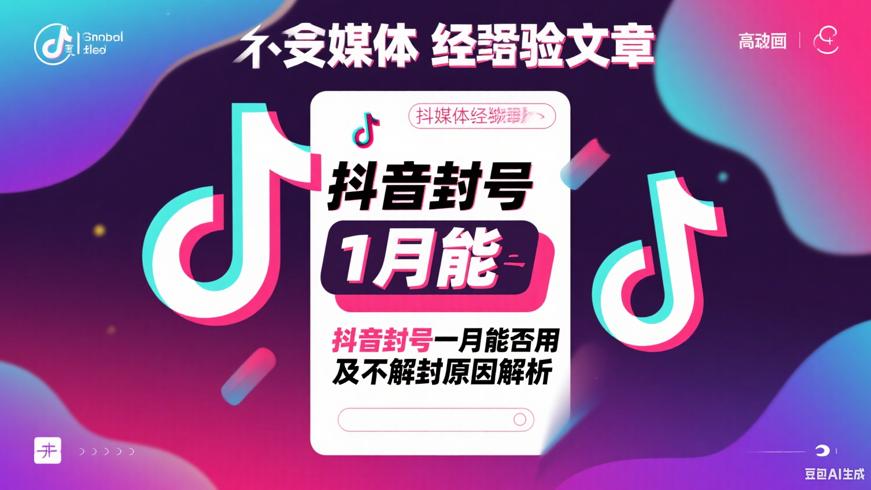 抖音封号一月能否用及不解封原因解析