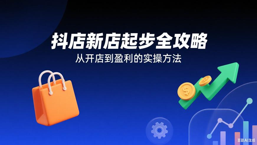 抖店新店起步全攻略 从开店到盈利的实操方法