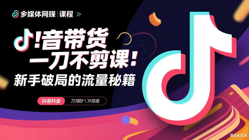 抖音带货一刀不剪课：新手破局的流量秘籍