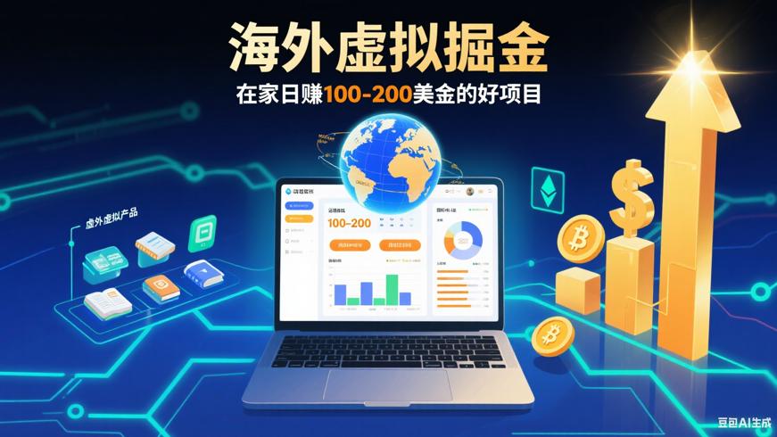 海外虚拟掘金：在家日赚100-200美金的好项目
