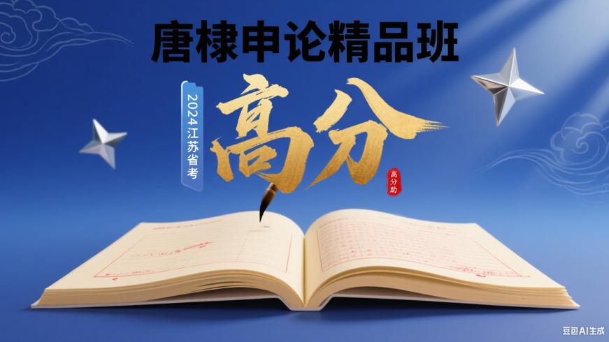 唐棣2024江苏省考申论精品班：高分助力