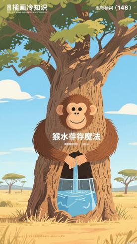 非洲草原上的《猴面包树》储水的生存魔法