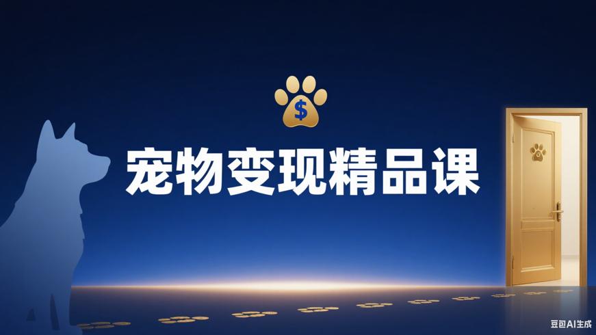 刘校长·宠物赛道快速变现精品课：开启财富大门