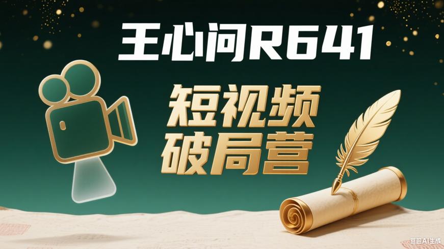 王心问R641短视频破局实操营：开启创作新篇