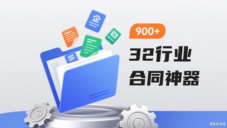 900份合同模板：覆盖32行业的合同制作神器