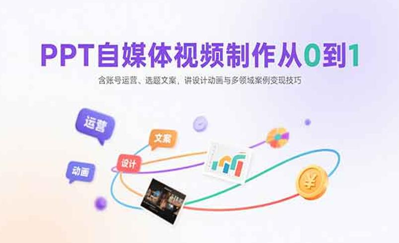 PPT自媒体视频制作课：从0到1掌握全流程技巧