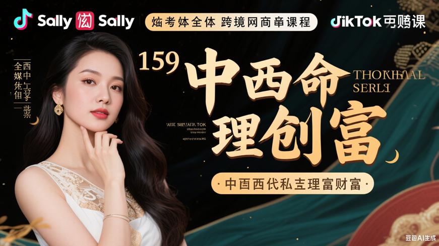 159 Sally玄学跨境TikTok命理课：中西融合创富