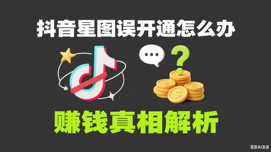 抖音星图误开通怎么办及赚钱真相解析