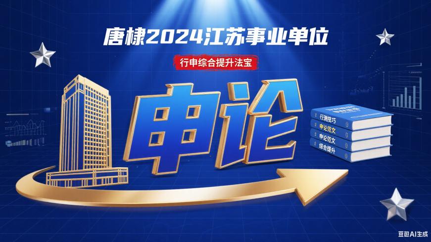 唐棣2024江苏事业单位申论：行申综合提升法宝