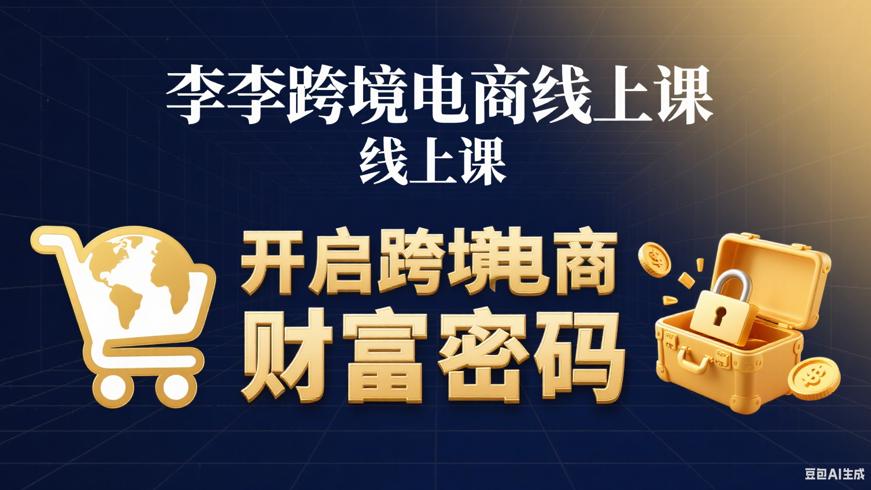 李李跨境电商线上课：开启跨境电商财富密码