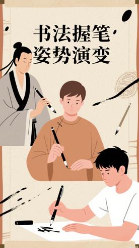 书法握笔姿势的演变过程你知道多少