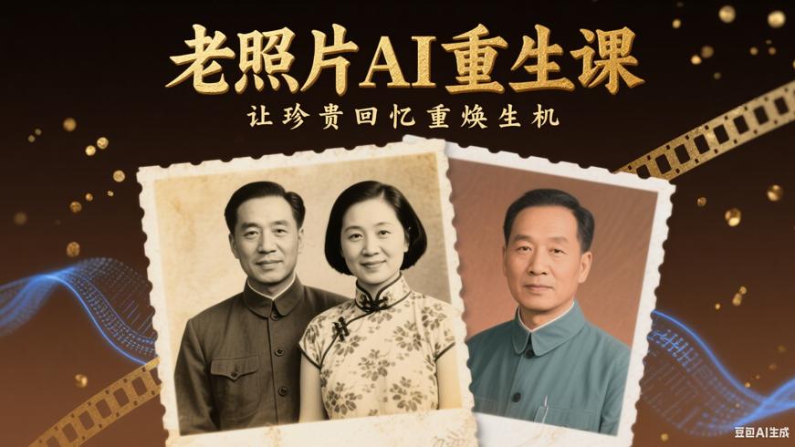老照片AI重生课：让珍贵回忆重焕生机