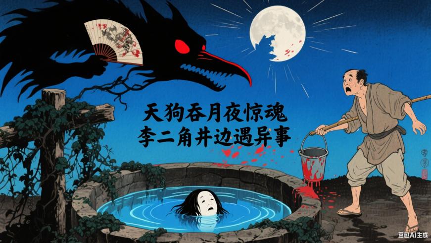 天狗吞月夜惊魂李二角井边遇异事