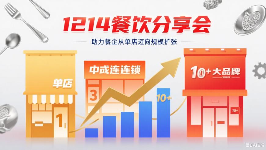 1214餐饮分享会：助力餐企从单店迈向规模扩张
