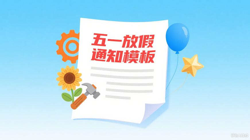 五一放假通知Word模板：便捷定制专属海报