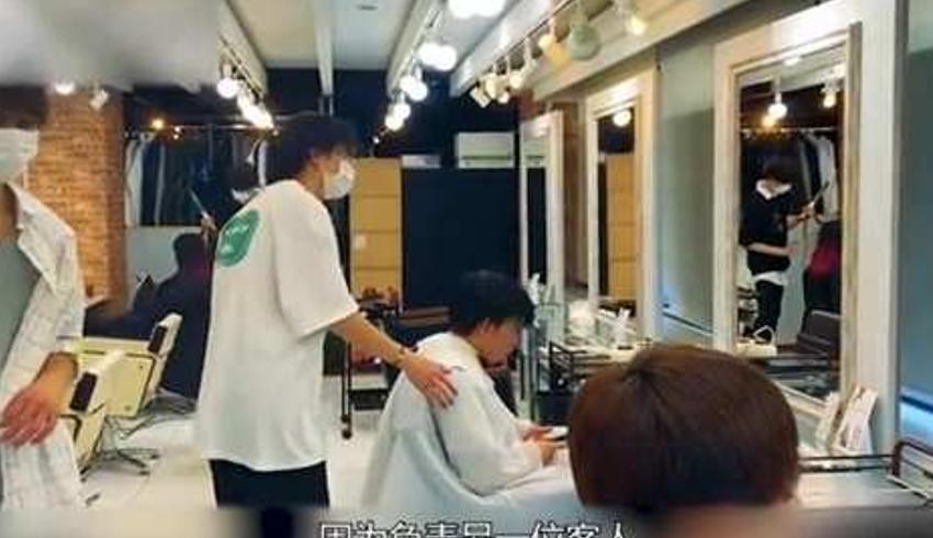 日本美发师大成的一天全是男顾客光顾