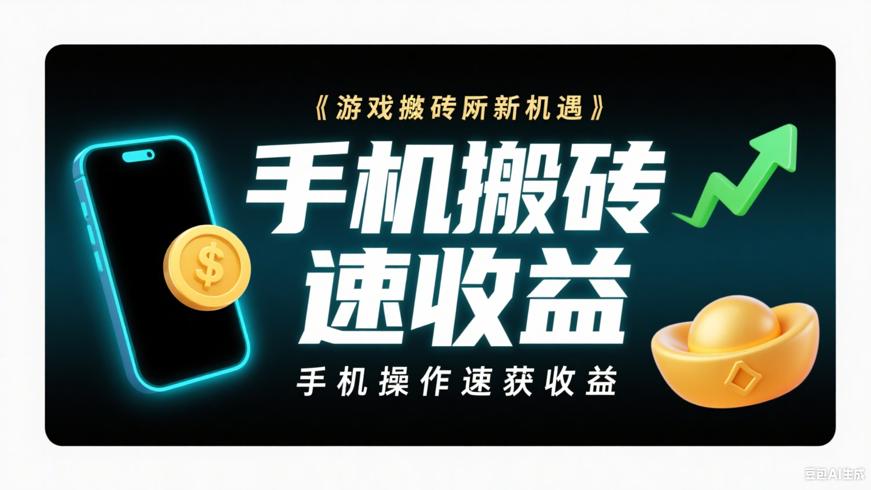 游戏搬砖新机遇：手机操作速获收益