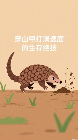 穿山甲打洞速度惊人的生存绝技